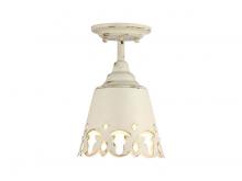  0883-SF AI - Eloise 1-Light Semi-Flush in Antique Ivory